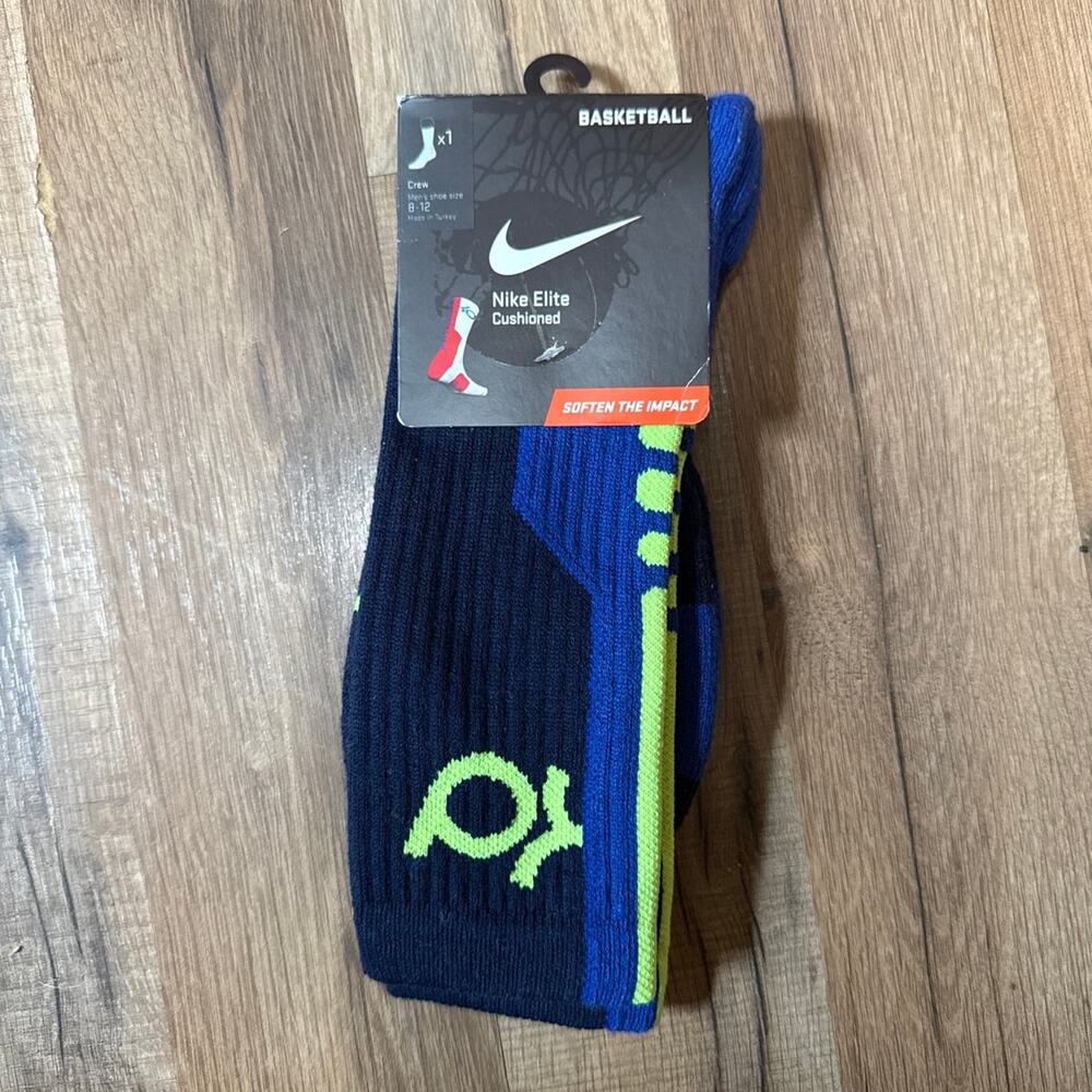 2012 Nike KD Elite Cushioned Basketball Dri-Fit Crew Socks